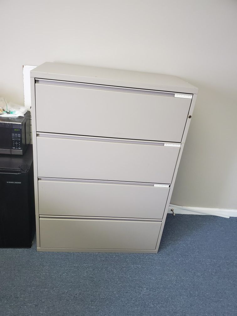 Large 4 drawer filing cabinet