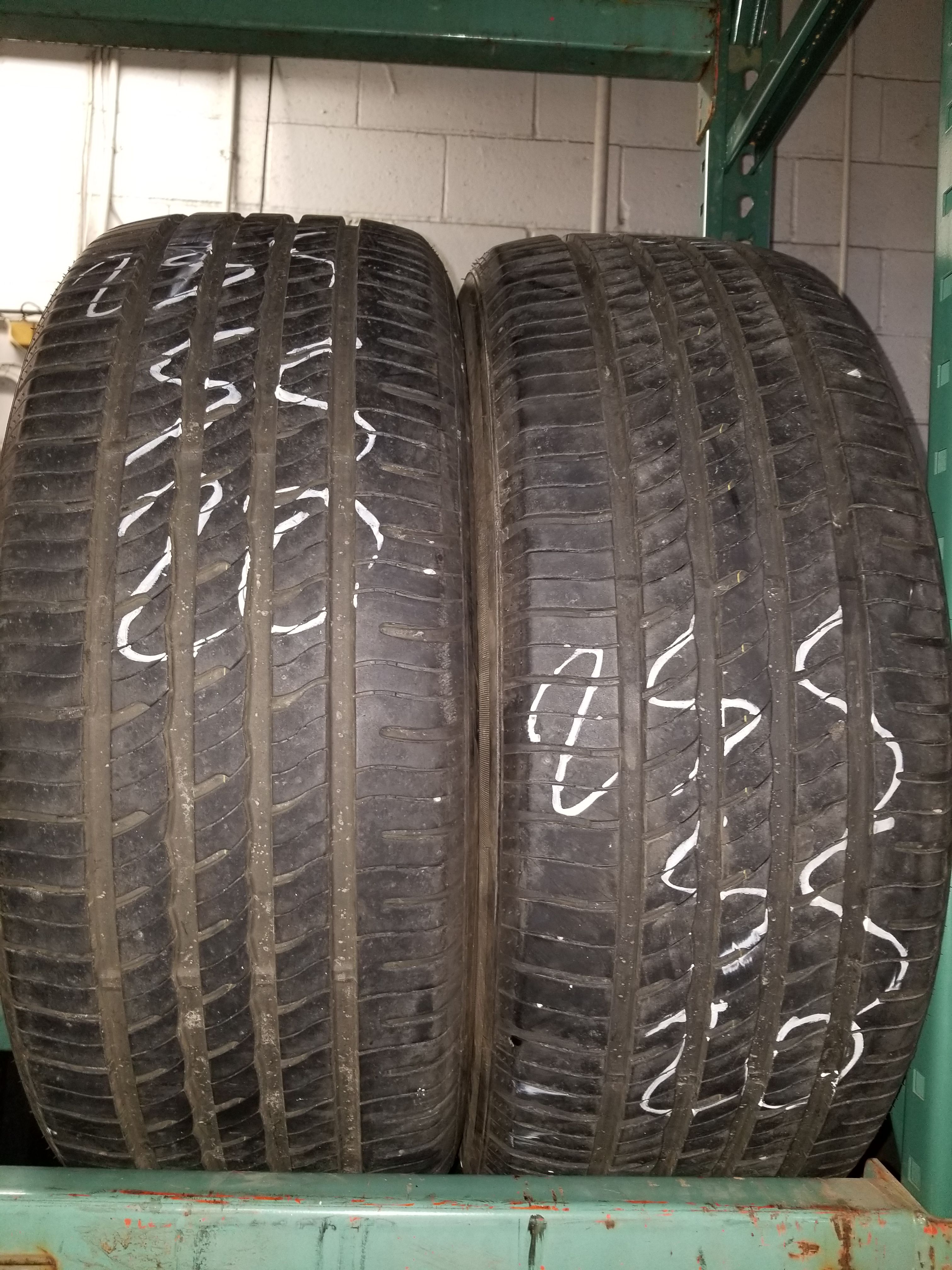 2 used like new 255/55R20 NEXEN tires with more than 85% tread on them.