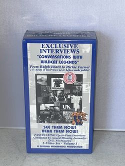 U. OF KENTUCKY BASKETBALL VHS - “Converstions With Wildcat Legends” Box Set Of 2