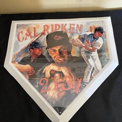 Vintage Cal Ripken Jr Lithograph Home Plate