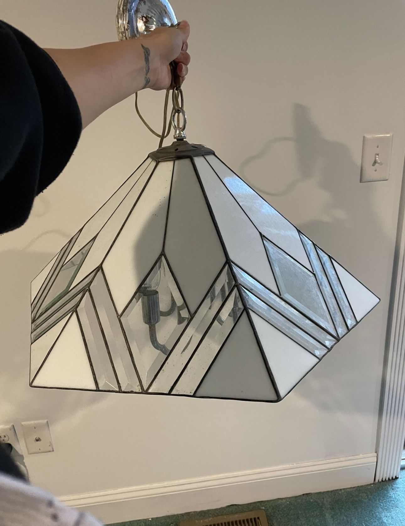 Hanging glass light 