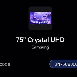 75” Samsung  Class AU8000 Crystal UHD Smart TV (2021)