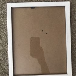 Used 8x10 White Vertical Picture Frame