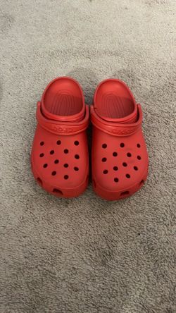 Red Crocs 