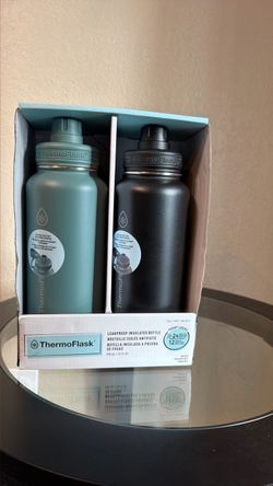 ThermoFlask 2‑Pack Insulated Water