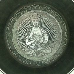 Buddha Singing Bowl, 8 1/2 Inches Wide 5 Inches Deep