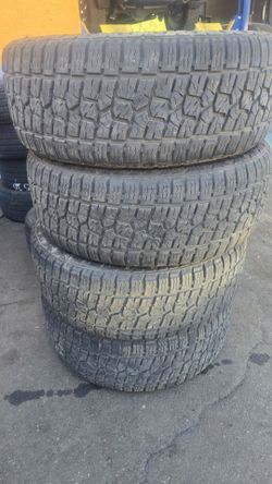 Tires 275/50R22 Advanta ATX-850  set of 4 67% life