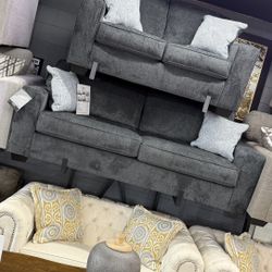 Grey Sofa And Loveseat