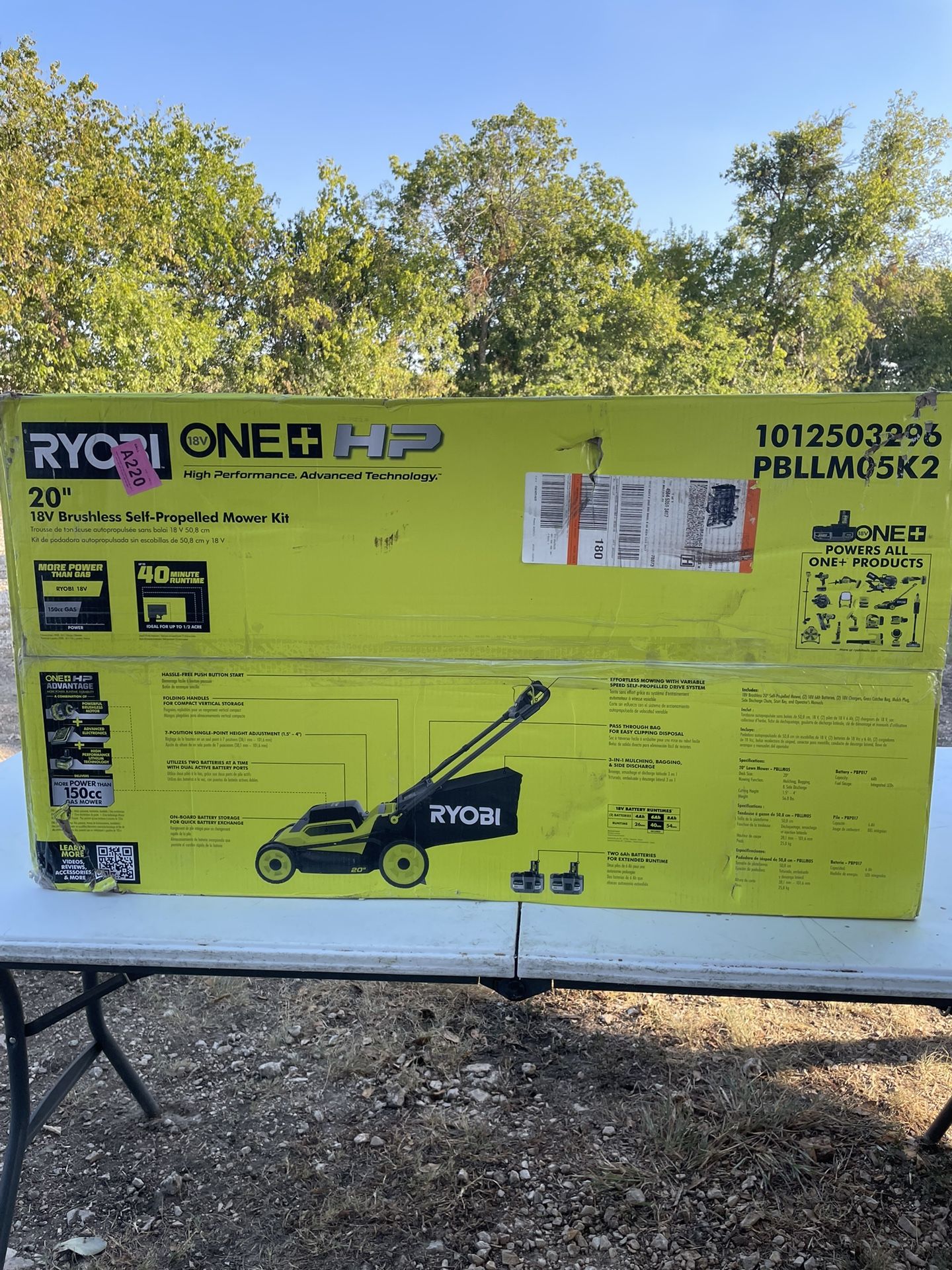 Ryobi 20” Electric Mower