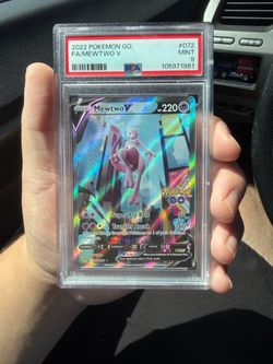 Pokemon Mewtwo V Alt Art PSA 9 Pokemon Go 2022