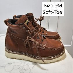 Wolverine Soft Toe Work Boots Size 9