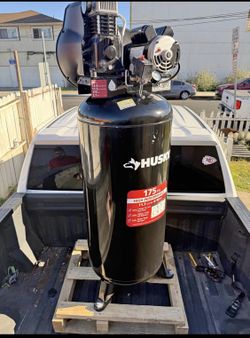 Husky 60 Gal. 3.7 HP 1-Phase 175 PSI Oil Lubed Belt Drive Stationary Electric Air Compressor