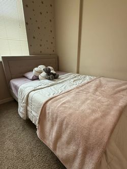 Queen Tufted Upholstered Platform Bed Frame