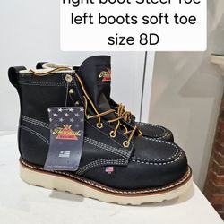Thorogood Size 8 Work Boots. RED DESCRIPTION 