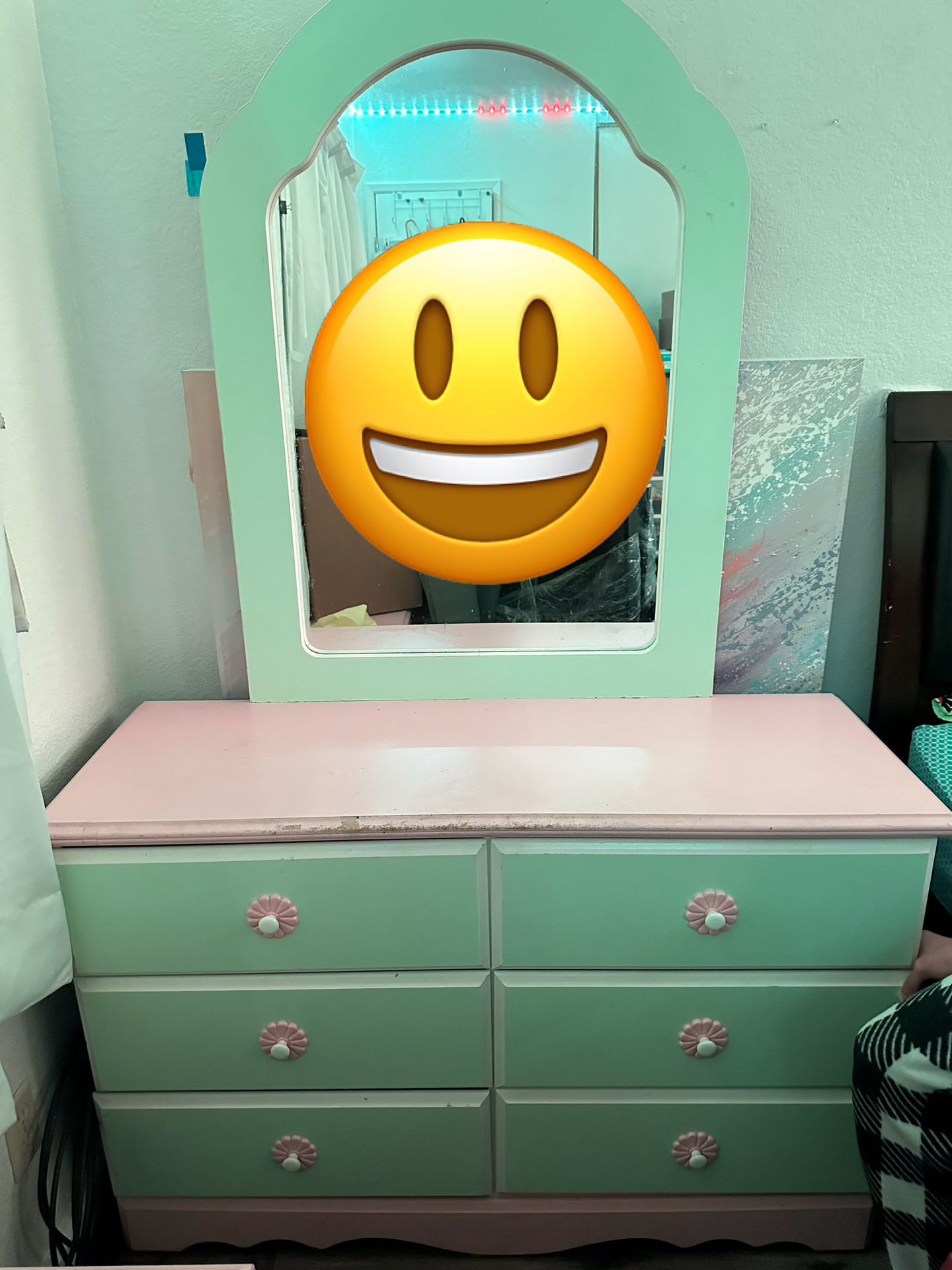 Vanity Mirror drawer set and nightstand 