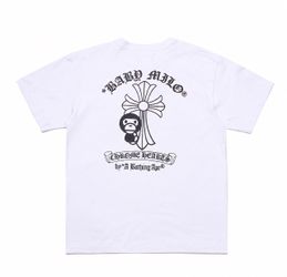 White bape shirt x chrome heart size medium