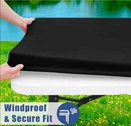 Table cover black  30x72