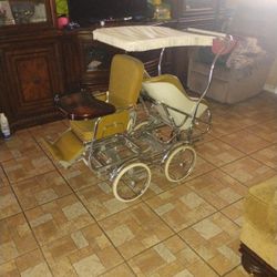 Vintage Stroller Double Seat
