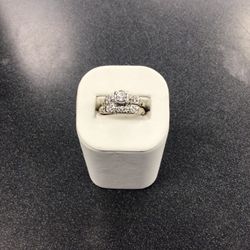 White Gold Diamond Wedding Set 