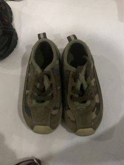 TODDLER BOYS SUEDE CAMO SHOES