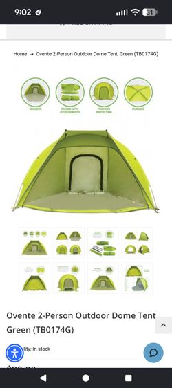 Ovente 2 person tent. Never used.  City of Orange. $15