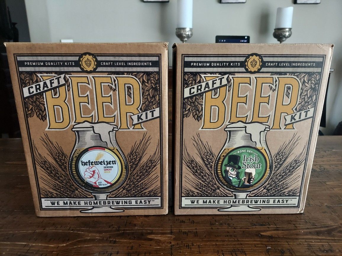 New Craft Beer Kit Hefeweizen and Irish Stout