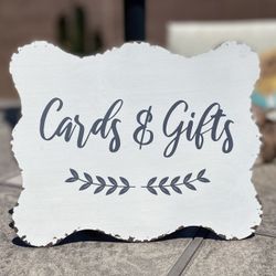 New Cards & Gifts Tabletop Rustic Metal Sign Wedding Birthday Party Anniversary Shabby Chic Boho Farmhouse Style 