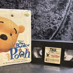 Disney The Book of Pooh VHS Tape Stories From The Heart Vintage Original 2001