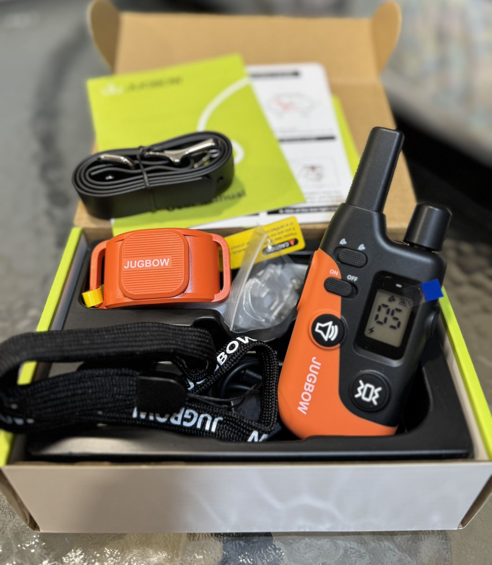 Jugbow Dog Training Collar, 4200ft Remote Dog Collar for Small, Medium, and Large Dogs, LED Light Shock Collar with Safe Beep/Static/Vibration Modes