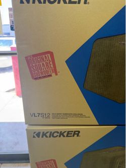 NEW KICKER L7s 12” subwoofer and ported box
