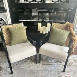 Rattan Back Armchair