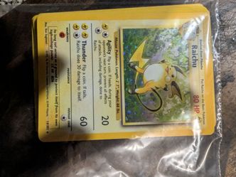 Raichu Holo Pokémon Card Base Set 14/102