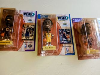 Upper Deck Play Makers Lakers Bobblehead Set of 3