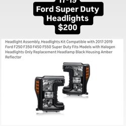 17-19 Ford Super Duty Headlights 