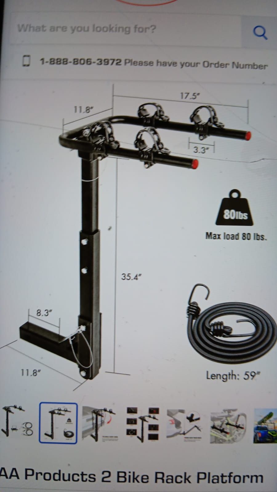 New 2 Tow Hitch Bike Rack $65