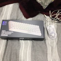 Keyboard N Mouse Color White. Look At The Description 