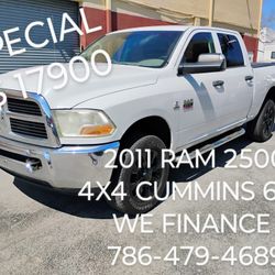 2011 DODGE RAM 2500 CREW  CAB AWD 4X4 CUMMINS TURBO DIESEL 6.7L
