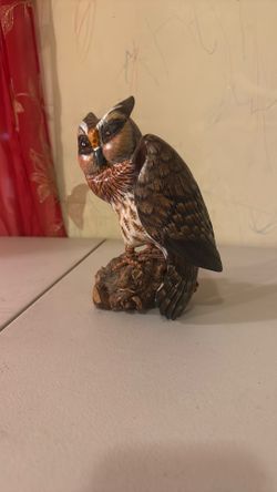Búho de madera estilo vintage