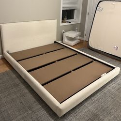 Queen Linen Bed Frame