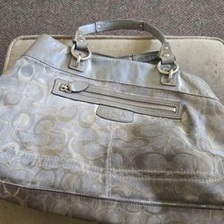 Gray Coach Purse