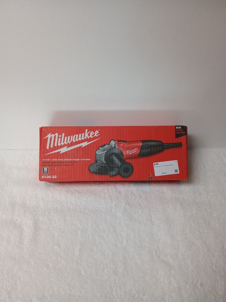Milwaukee 4-1/2" (115 mm) Small Angle Grinder