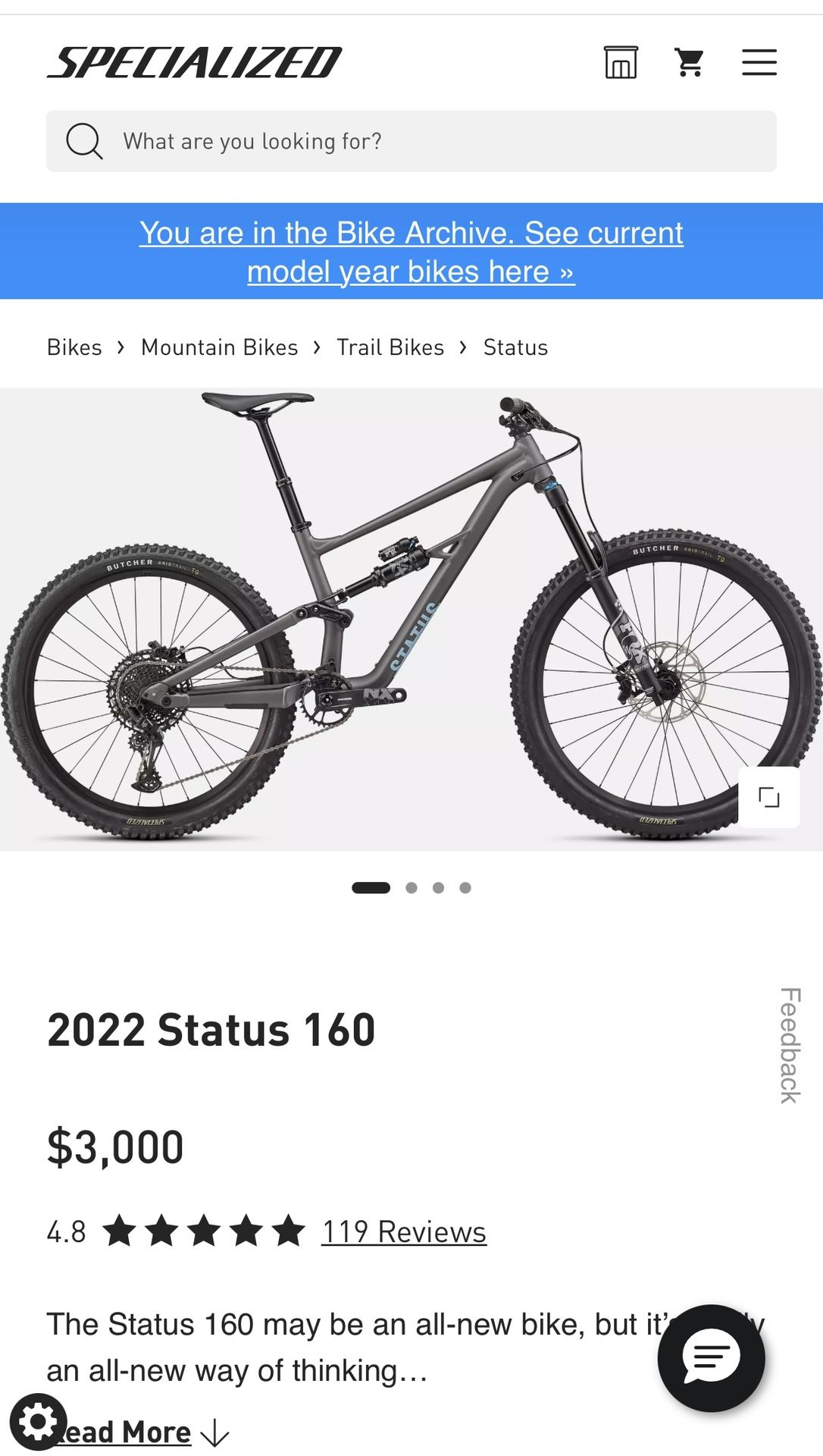 Specialized Status 170/160