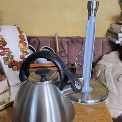 OXO Srainless Steel Tea Kettle and Paper Towel Holder