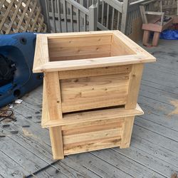 Cedar planter boxes