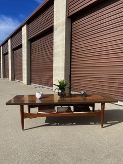 Vintage Mid Century Bassett style Surfboard Coffee Table 
