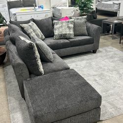 Charcoal Grey Sectional