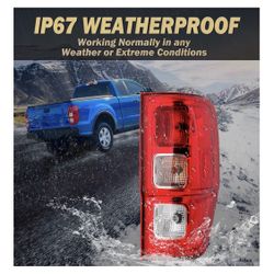 Tail Light Assembly Compatible with 2019 2020 2021 2022 Ford Ranger Halogen Lights with Wiring Harness & Bulb Right Passenger Side Rear Brake Lamp Tai