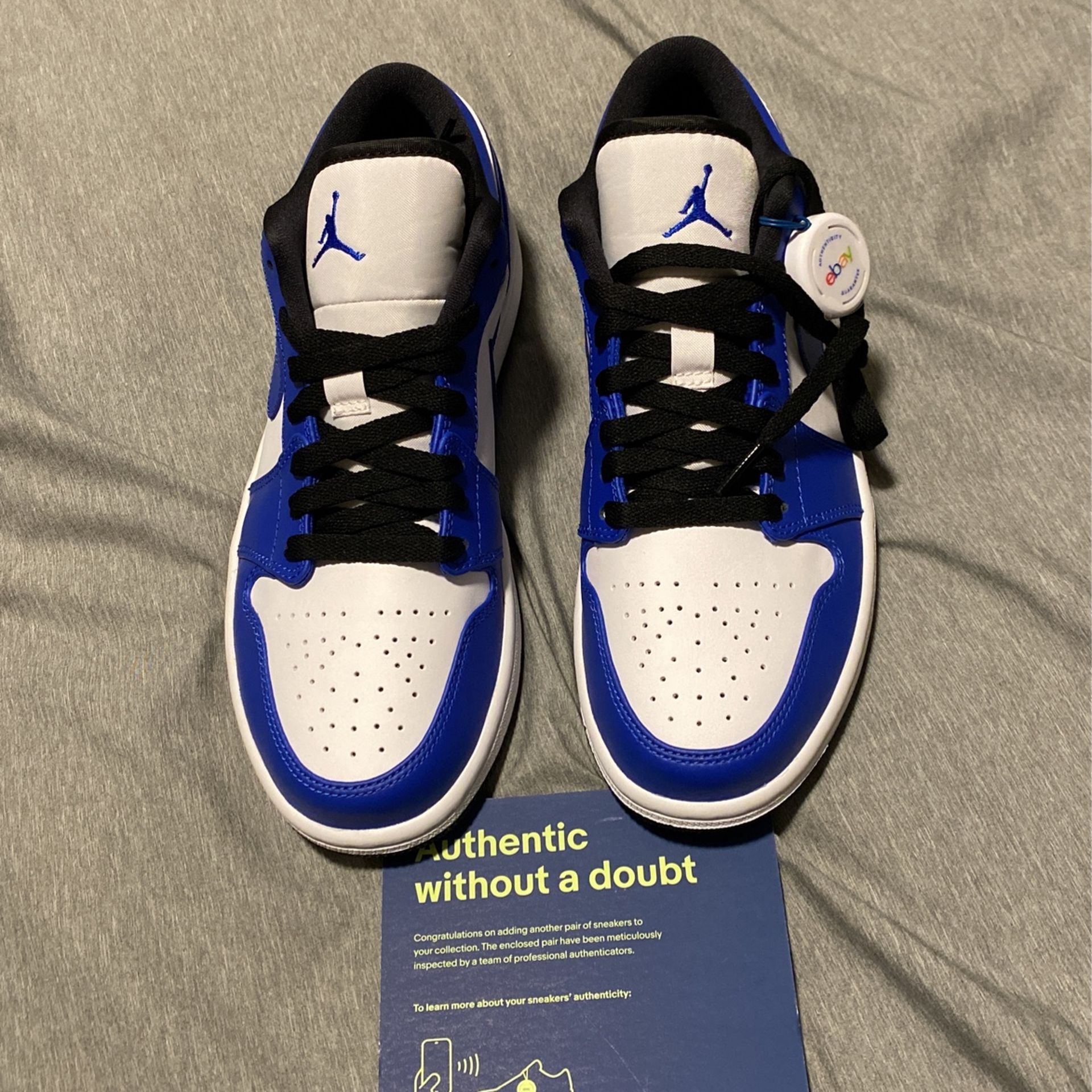 Air Jordan 1 Low Hyper Royal -Black Soze 8