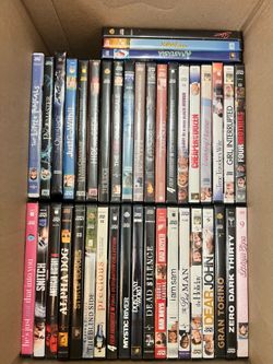 Bundle of 70 DVDs/Blu-Rays