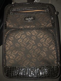 brown suitcase